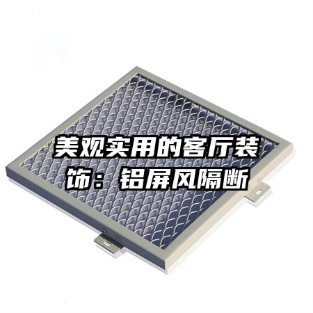 美觀實用的客廳裝飾:鋁屏風(fēng)隔斷