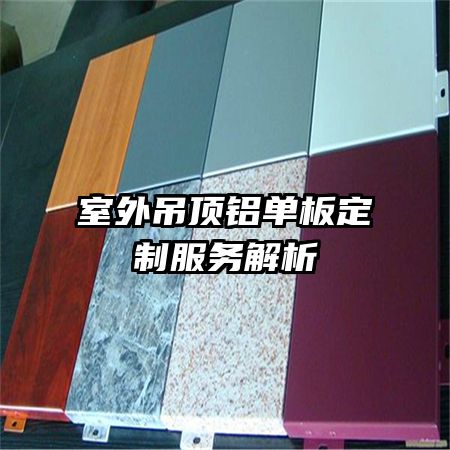 室外吊頂鋁單板定制服務(wù)解析
