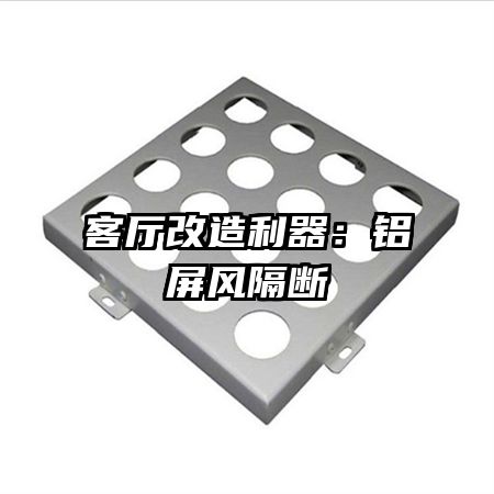 客廳改造利器:鋁屏風(fēng)隔斷