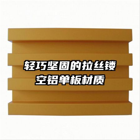輕巧堅(jiān)固的拉絲鏤空鋁單板材質(zhì)