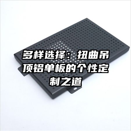 多樣選擇:扭曲吊頂鋁單板的個(gè)性定制之道